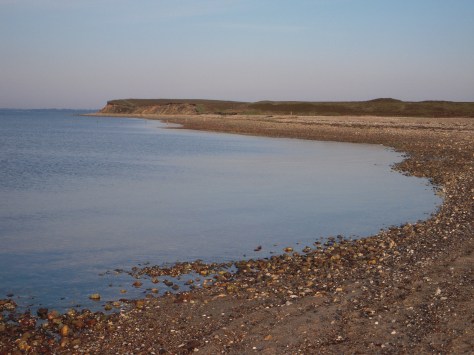 - Udsigt til Kås Hoved. - Super dejlig lokation - uden fisk... :-(