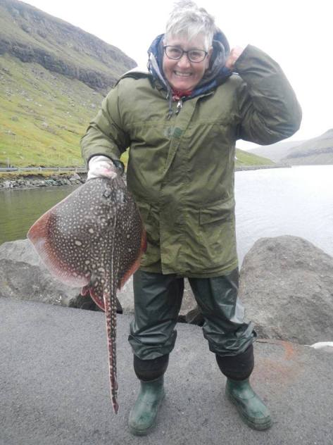 - Anne med en imponerende flot rokke. Herlig afslutning på vores tur!